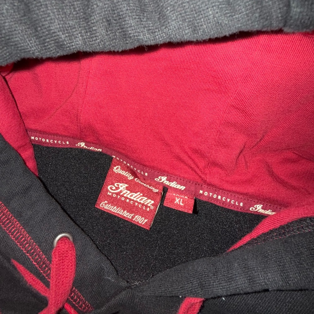 Indian Motorcycle Black Hoodie - Picture 3 of 4